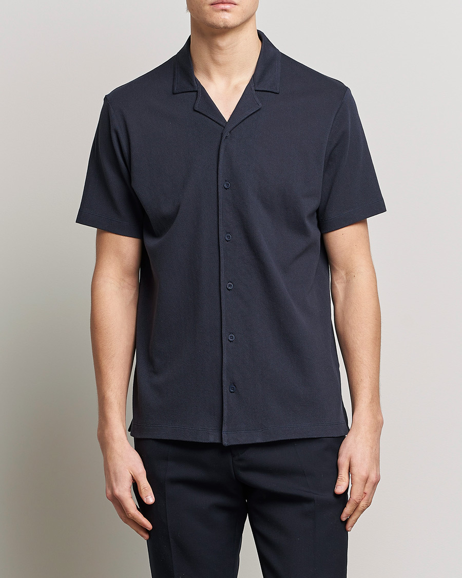 Men | Shirts | Sunspel | Riviera Resort Shirt Navy