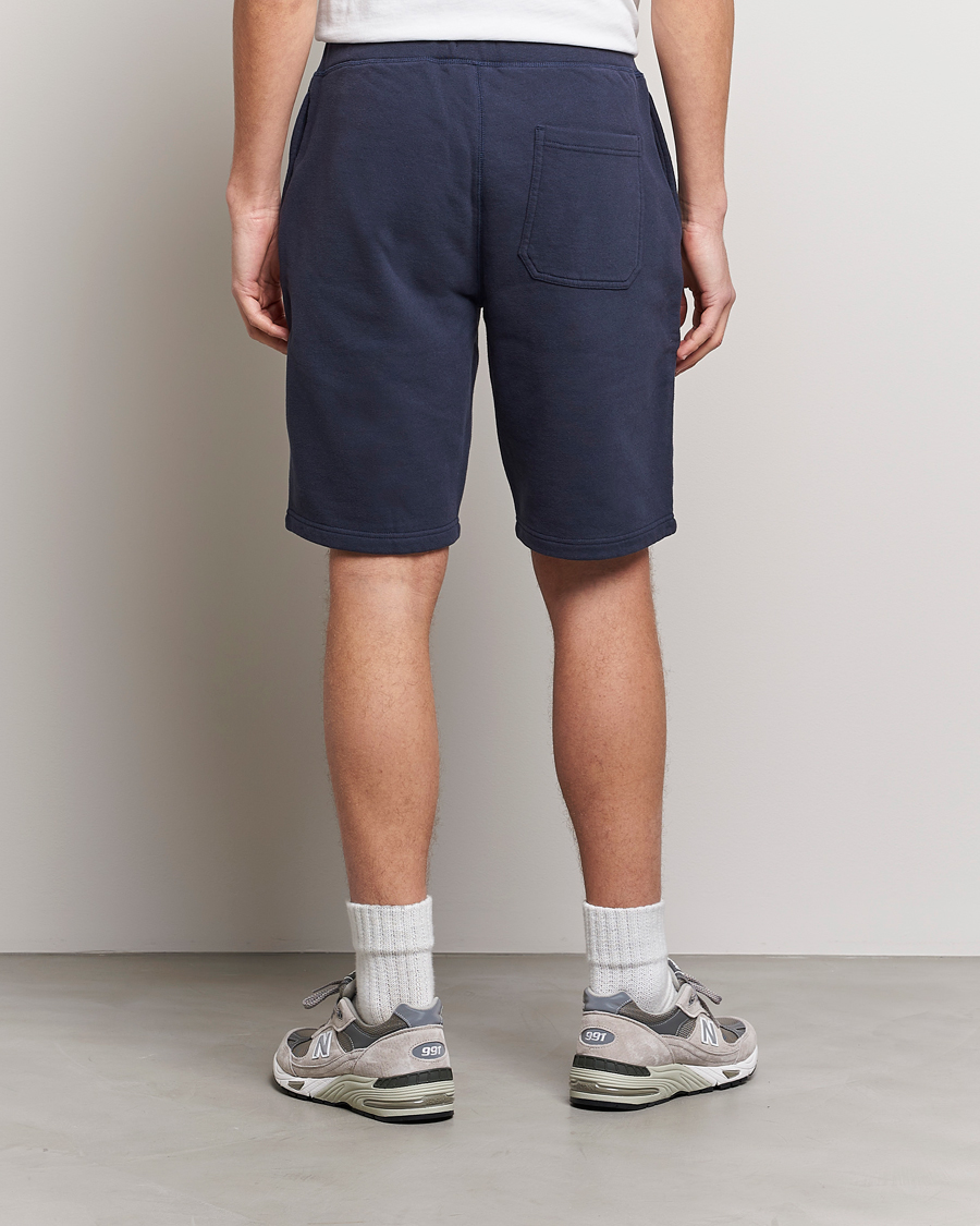 Men | Shorts | Sunspel | Loopback Shorts Navy
