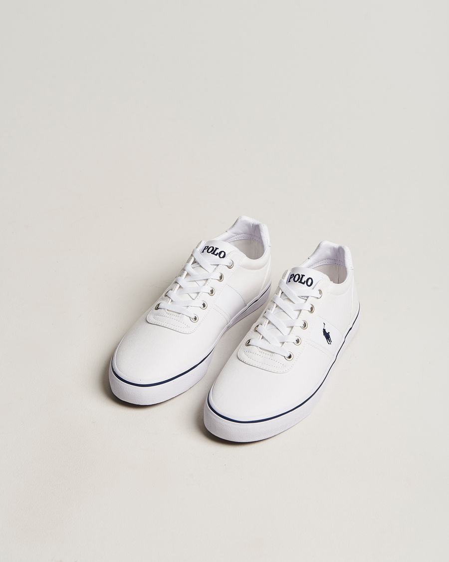Men | Shoes | Polo Ralph Lauren | Hanford Canvas Sneaker Pure White