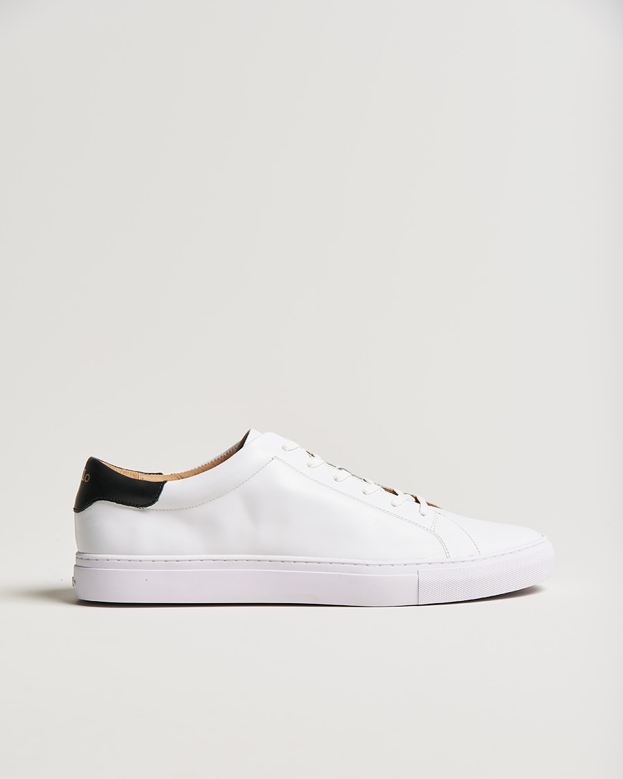 Men | Polo Ralph Lauren Jermain II Sneaker Black Heel White | Polo Ralph Lauren | Jermain II Sneaker Black Heel White