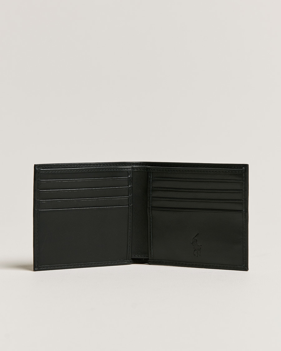 Men | Wallets | Polo Ralph Lauren | Leather Billfold Wallet Black