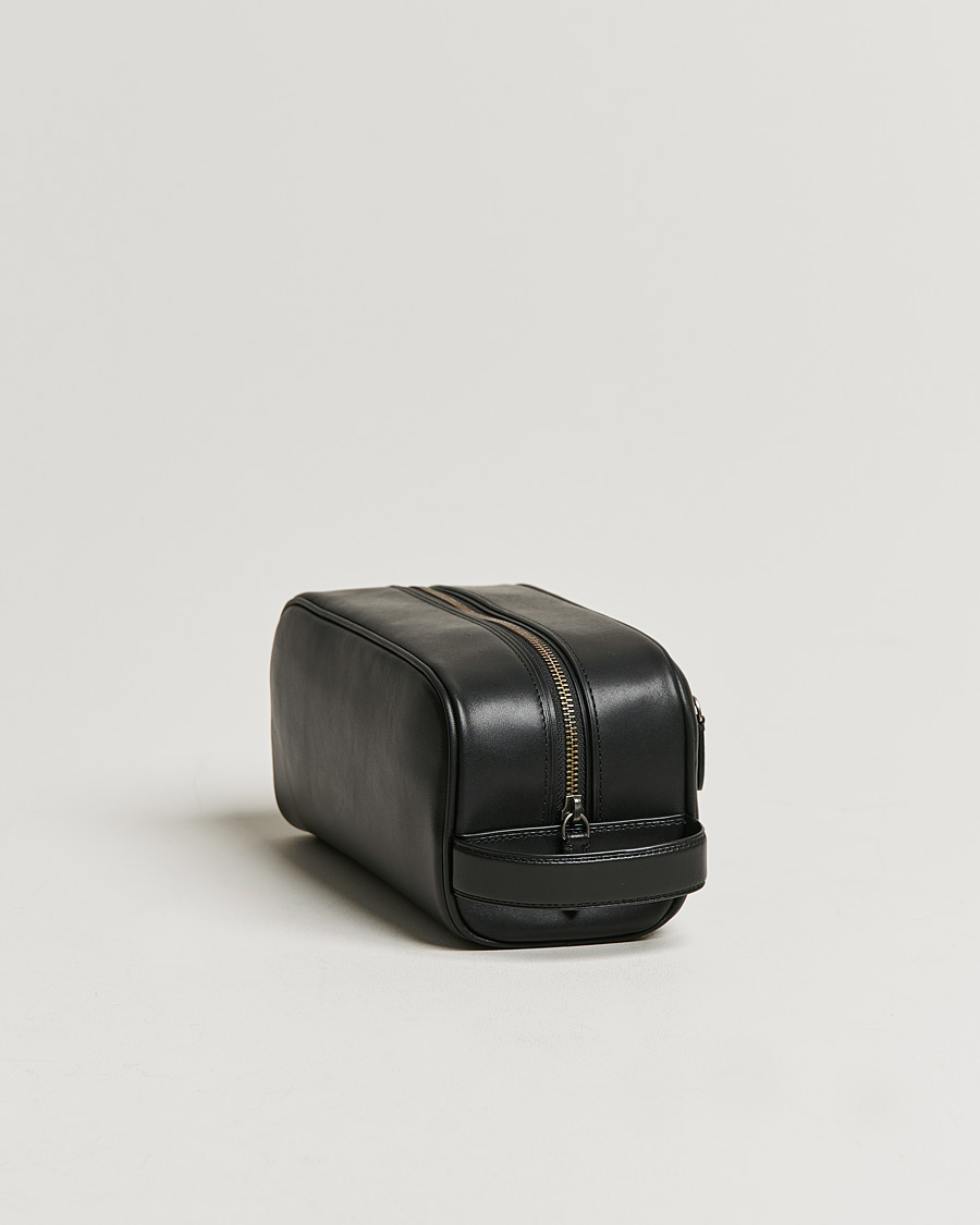 Men |  | Polo Ralph Lauren | Leather Wash Bag Black