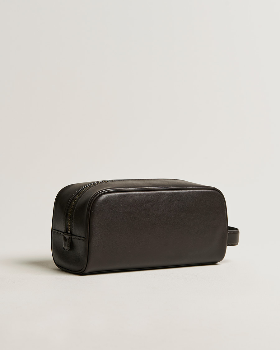 Men | Polo Ralph Lauren Leather Washbag Brown | Polo Ralph Lauren | Leather Washbag Brown