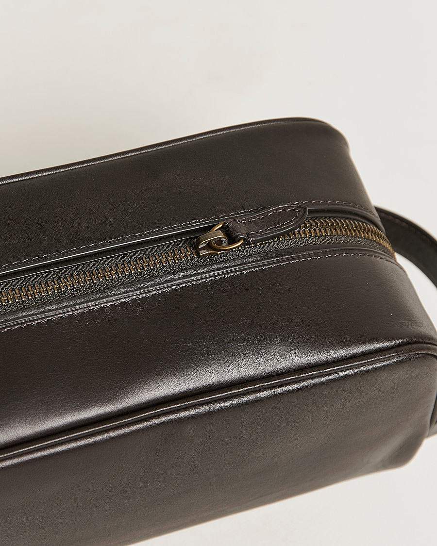 Men | Polo Ralph Lauren Leather Washbag Brown | Polo Ralph Lauren | Leather Washbag Brown