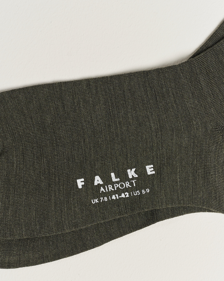 Men | Falke | Falke | Airport Socks Green Melange