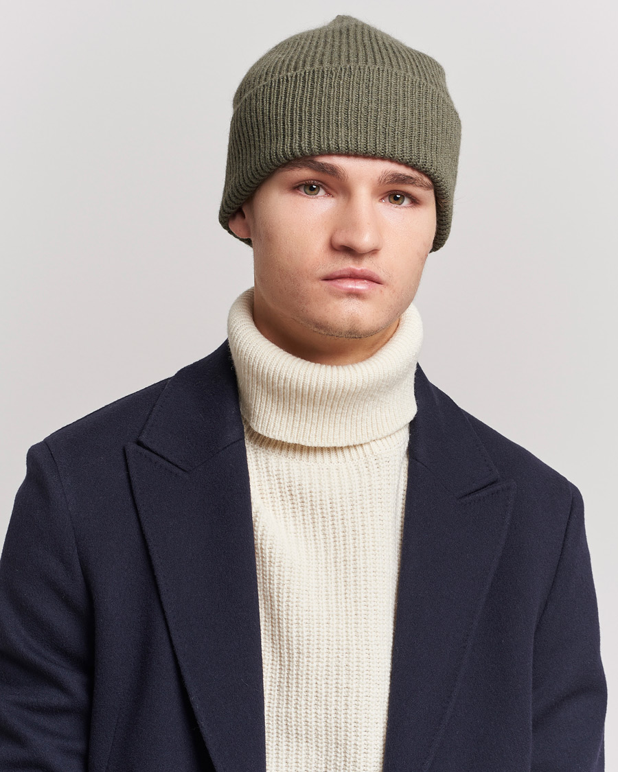 Men | Beanies | Le Bonnet | Lambswool/Caregora Beanie Croco