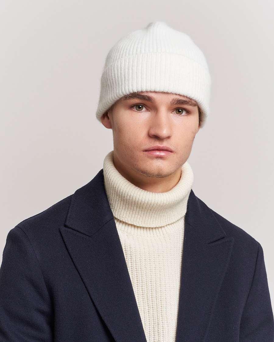 Men | Warming accessories | Le Bonnet | Lambswool/Caregora Beanie Snow