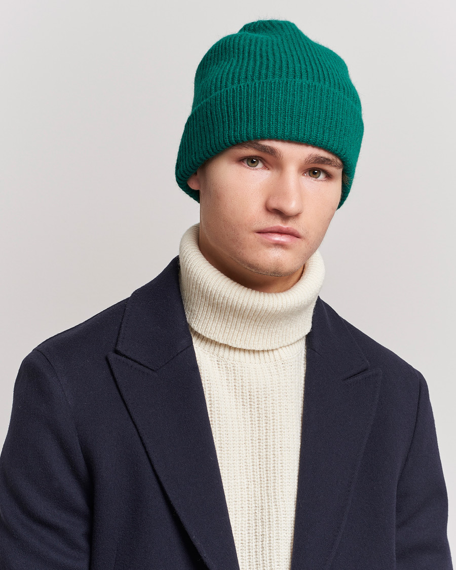 Men | Warming accessories | Le Bonnet | Lambswool/Caregora Beanie Pine