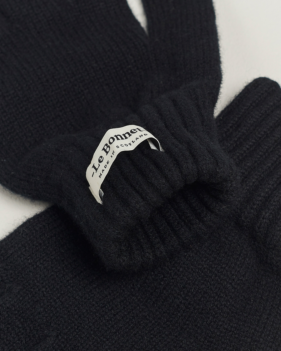 Men |  | Le Bonnet | Merino Wool Gloves Onyx