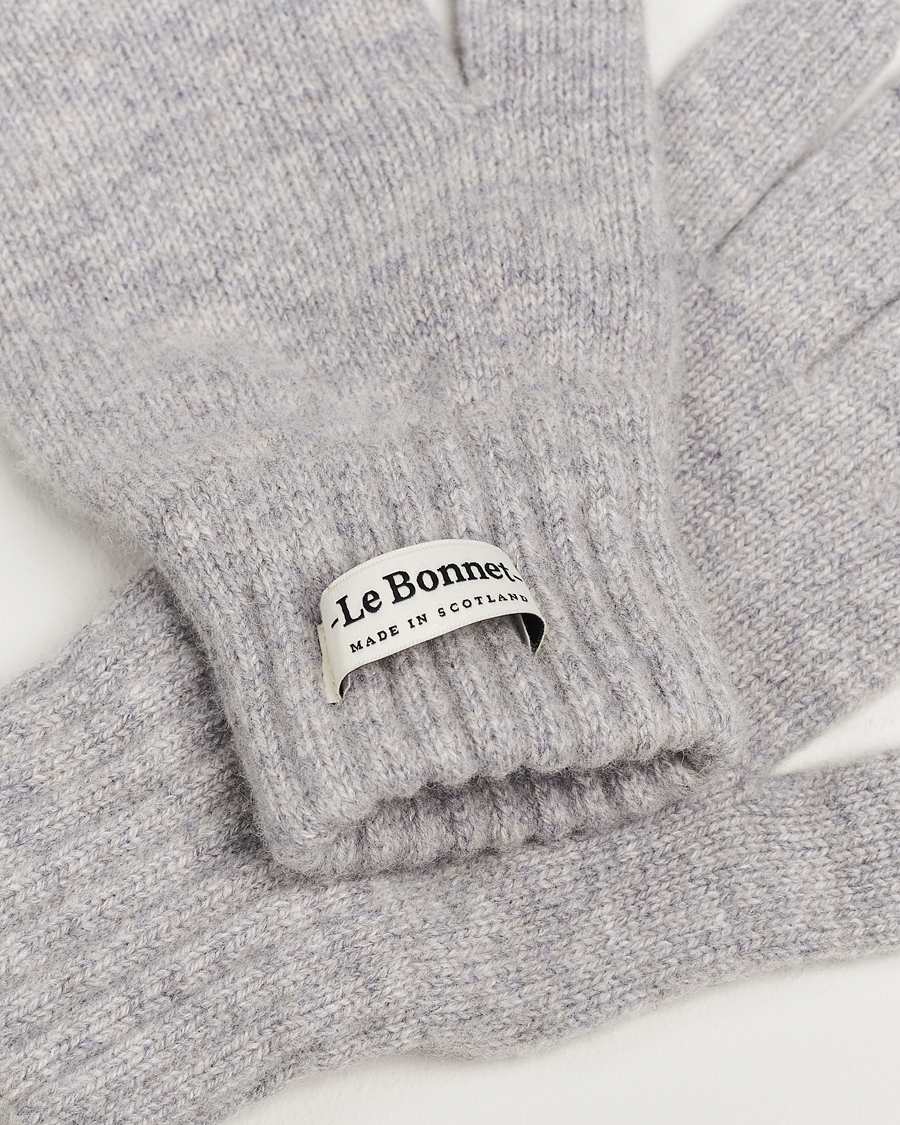 Men | Warming accessories | Le Bonnet | Merino Wool Gloves Smoke