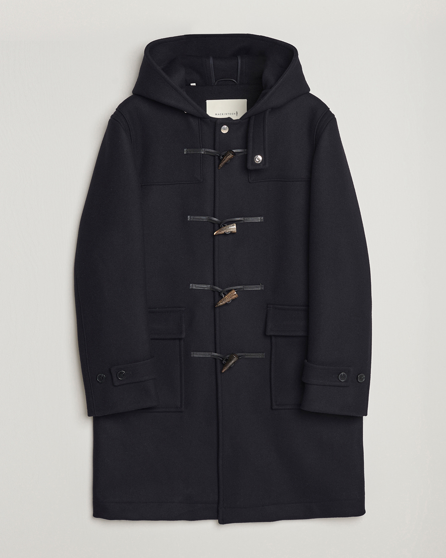 Men | Winter jackets | Mackintosh | Weir Wool Hooded Duffle Navy