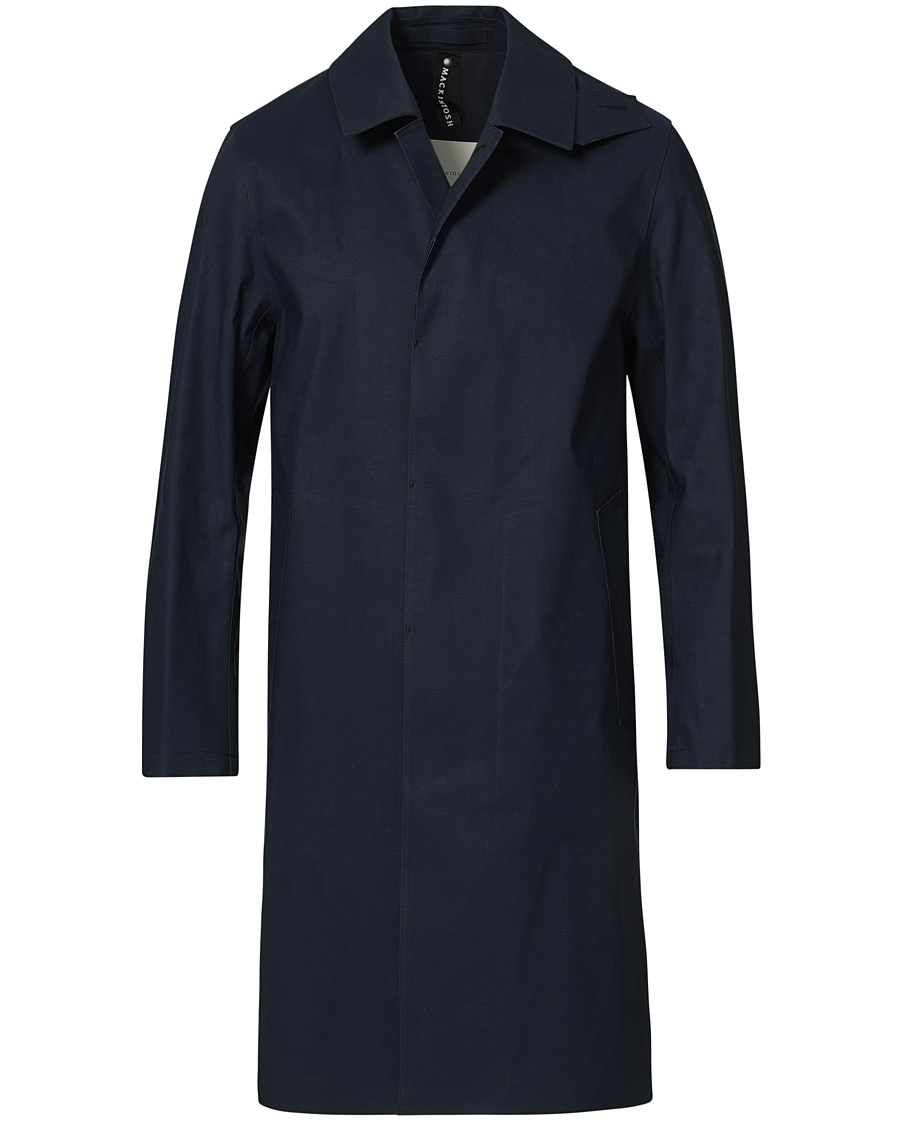 Men | Coats & Jackets | Mackintosh | Oxford Bonded Cotton Coat Navy