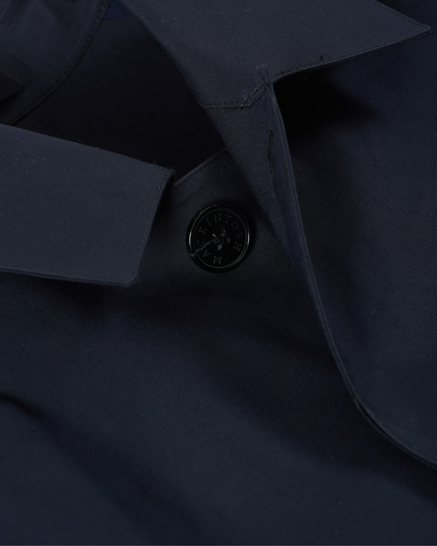 Men | Coats & Jackets | Mackintosh | Oxford Bonded Cotton Coat Navy