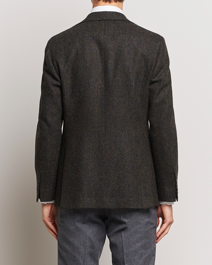 Men | Blazers | Walker Slater | Edward Wool Donegal Blazer Dark Brown