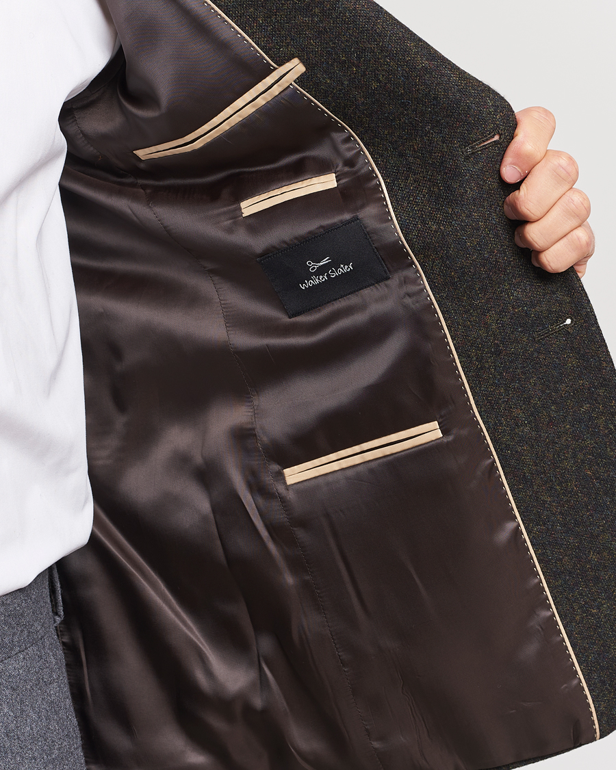 Men | Blazers | Walker Slater | Edward Wool Donegal Blazer Dark Brown