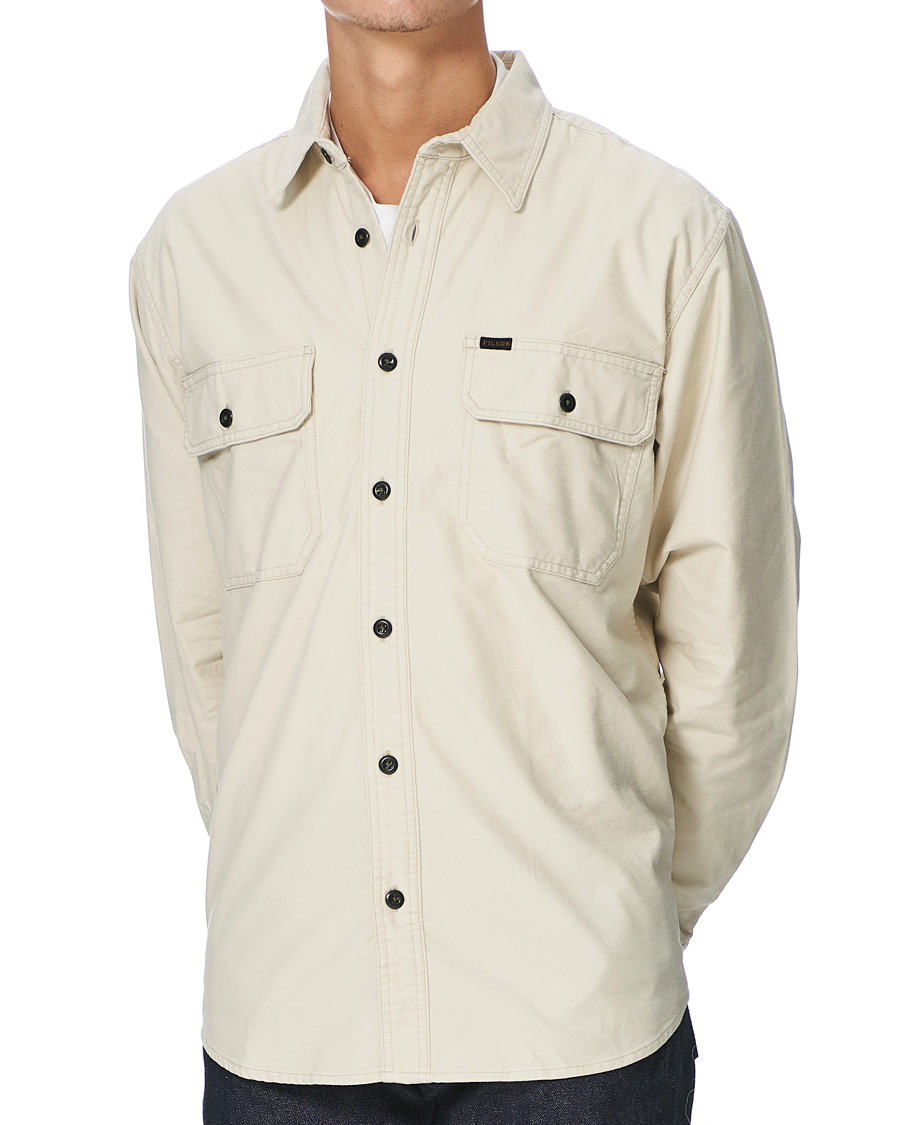 Men | Shirts | Filson | Field Flannel Shirt Off White