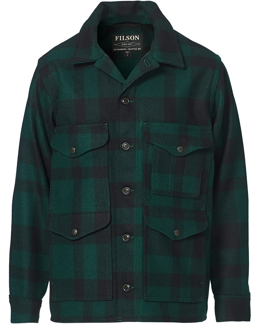 Men | Coats & Jackets | Filson | Mackinaw Cruiser Shirt Jacket Green/Black