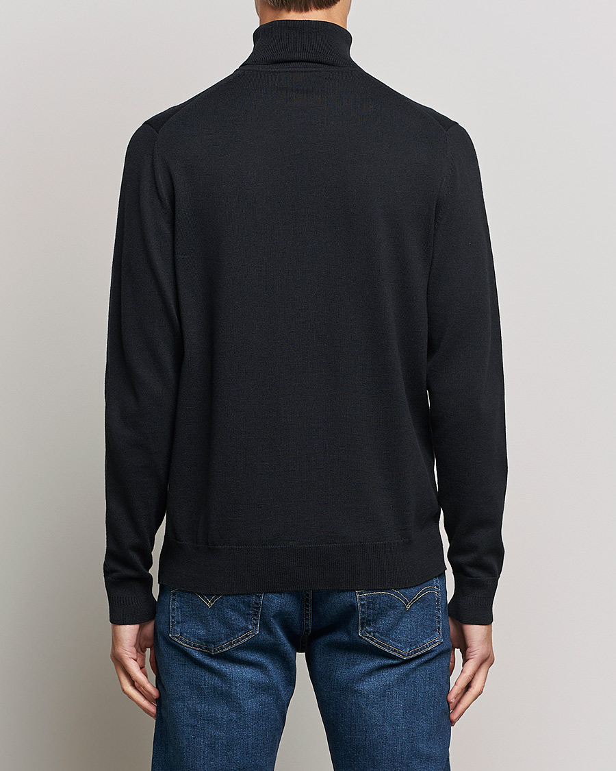 Men | Sweaters & Knitwear | Fred Perry | Roll Neck Jumper Black