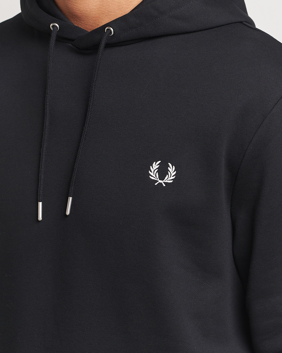 Men | Sweaters & Knitwear | Fred Perry | Tipped Hoodie Black