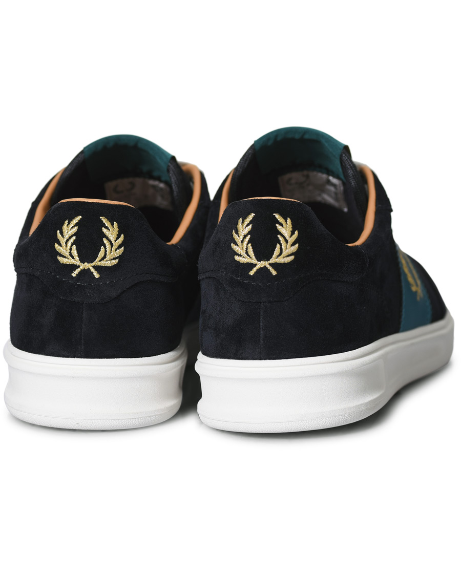 Men | Fred Perry Suede Panel Sneakers Navy | Fred Perry | Suede Panel Sneakers Navy