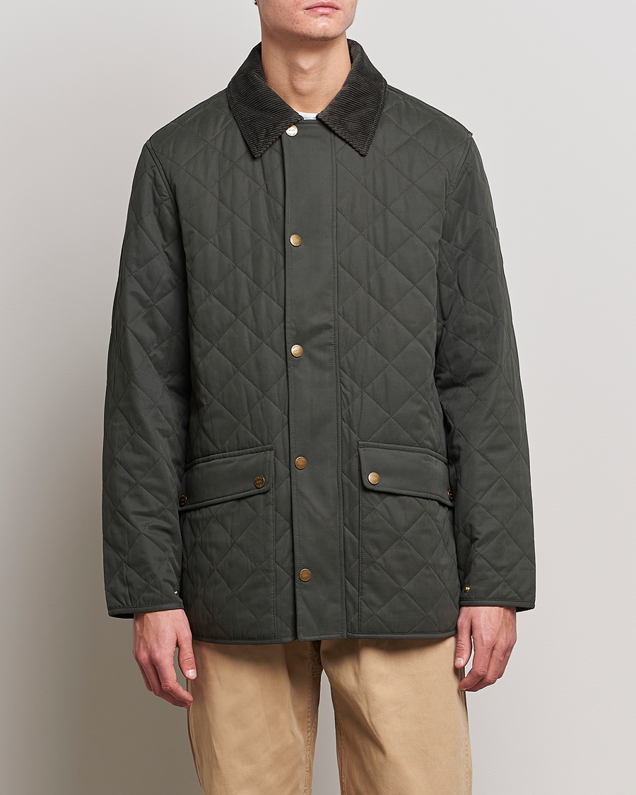 Men | Quilted Jackets | Morris | Barrow Hill Quilted Jacket Olive