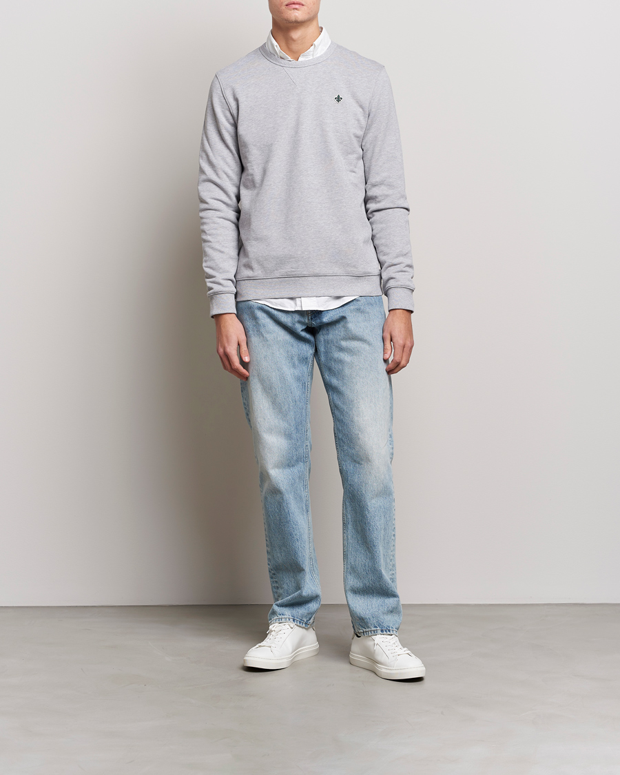 Men | Sweaters & Knitwear | Morris | Lily Sweatshirt Light Grey Melange