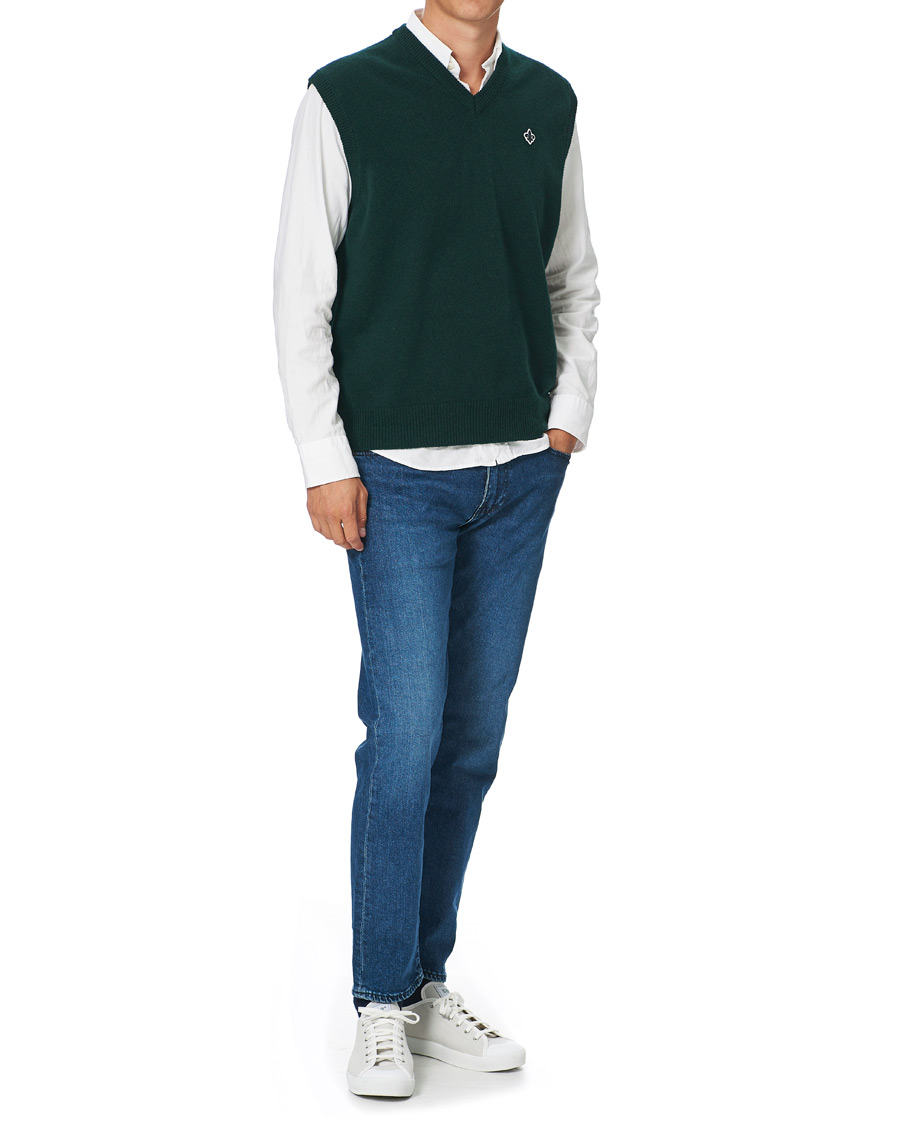 Men | Sweaters & Knitwear | Morris | Beldon Slipover Green