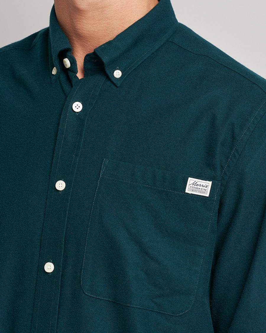 Men | Shirts | Morris | Original Brushed Oxford Shirt Green