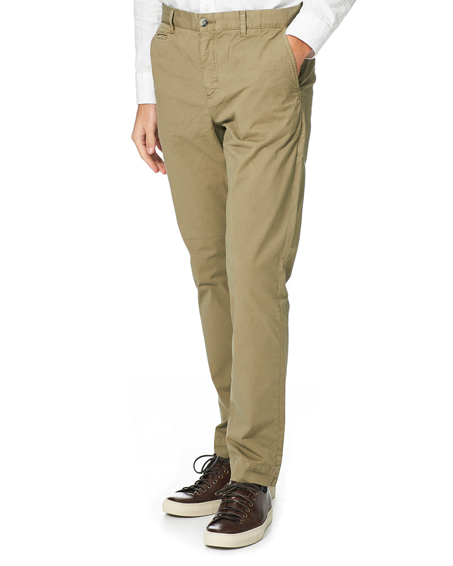 Men | Trousers | Morris | Henry Cotton Chino Olive