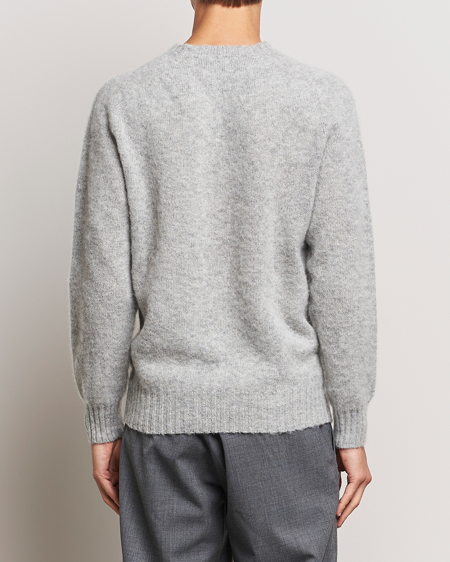 Men | Sweaters & Knitwear | Howlin' | Brushed Wool Sweater Silver