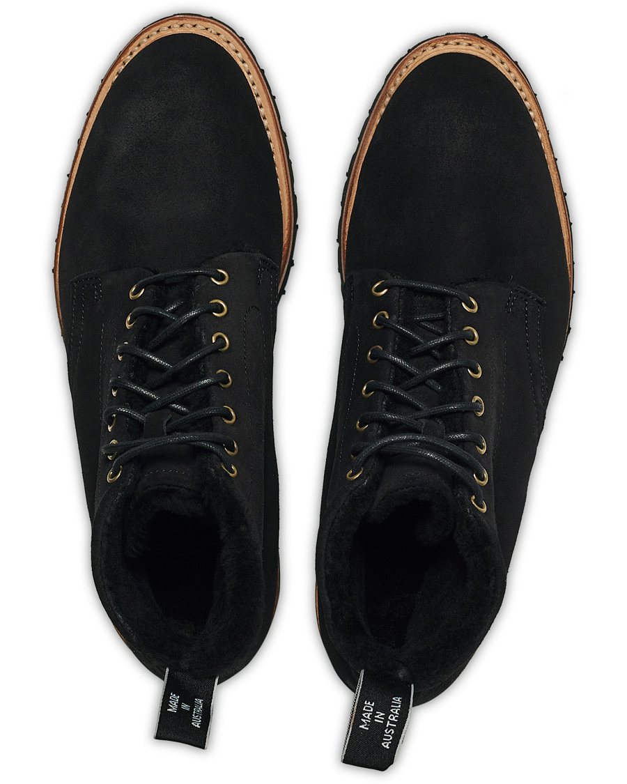 Men | R.M.Williams Urban Rickaby Shearling Boot Nero Suede | R.M.Williams | Urban Rickaby Shearling Boot Nero Suede