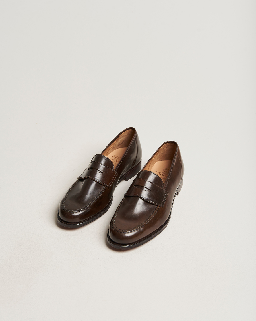 Men | Shoes | Crockett & Jones | Harvard Unlined Loafer Dark Brown Cordovan