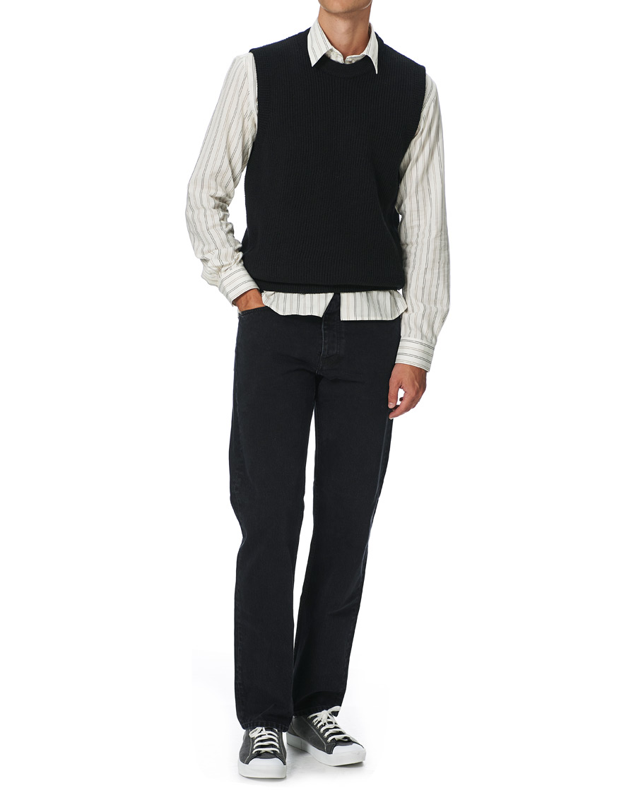 Men | Shirts | Sunflower | Dan Striped Cotton Shirt Off White