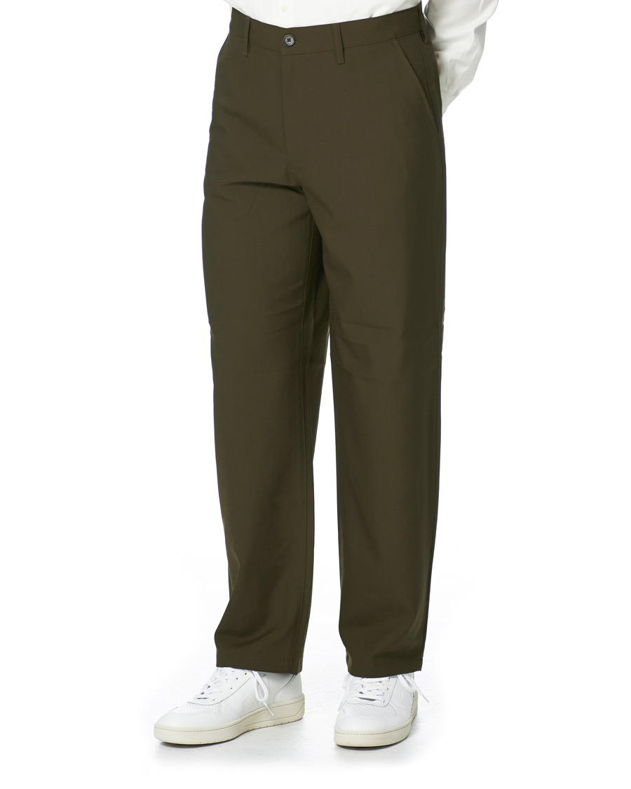 Men | Trousers | Sunflower | Soft Wool Trousers Military