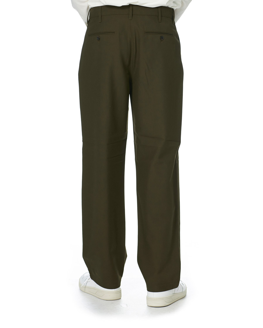 Men | Trousers | Sunflower | Soft Wool Trousers Military