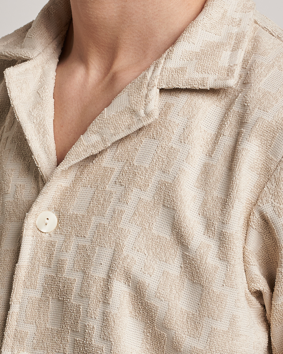 Men | Shirts | OAS | Machu Terry Short Sleeve Shirt Beige