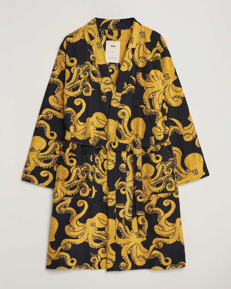 Men | OAS Terry Robe Black Octo | OAS | Terry Robe Black Octo
