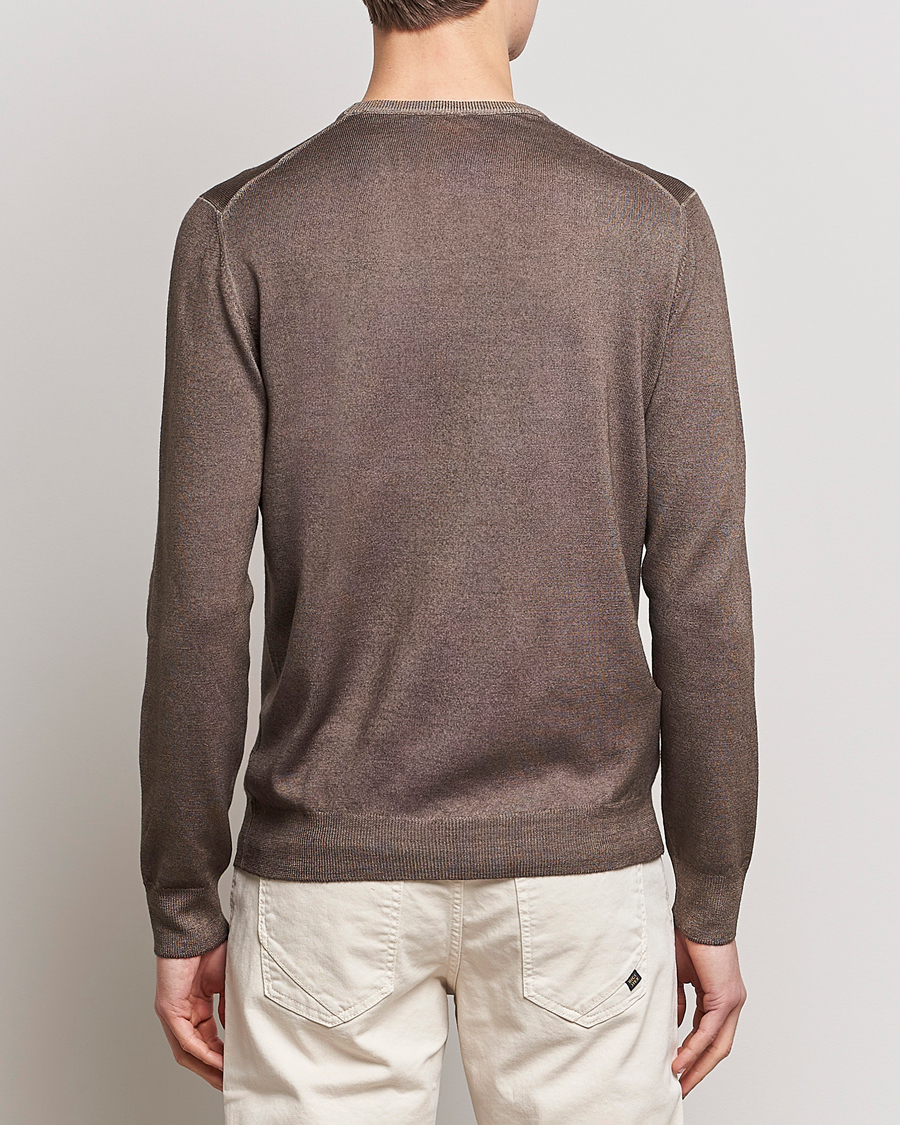 Men | Sweaters & Knitwear | Gran Sasso | Vintage Merino Fashion Fit Crew Neck Pullover Beige