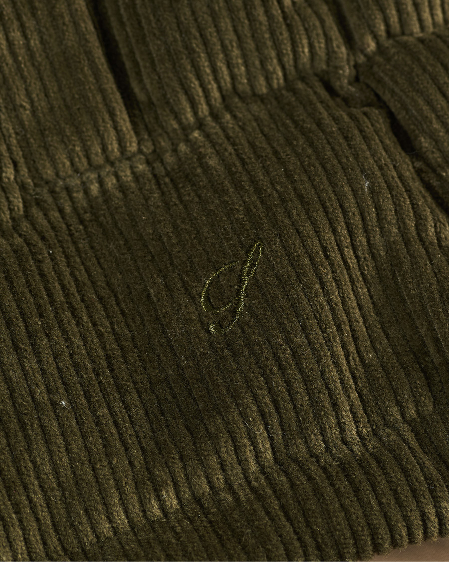 Men | Coats & Jackets | Stenströms | Padded Corduroy Hood Vest Olive