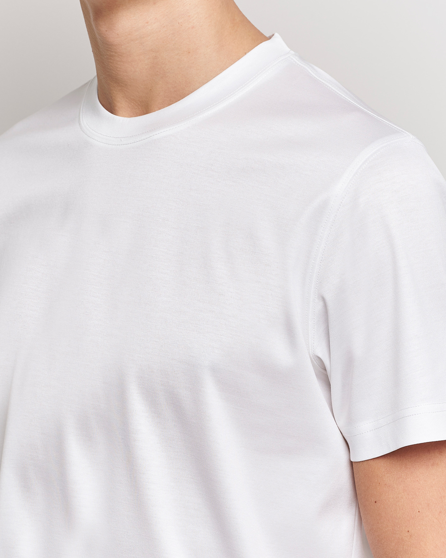 Men | T-Shirts | Eton | Filo Di Scozia Cotton T-Shirt White