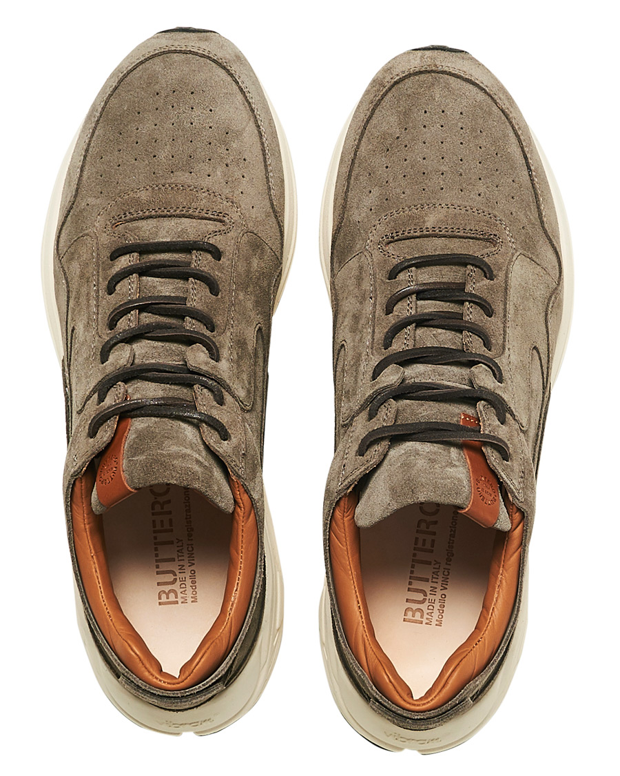Men | Buttero Vinci Suede Running Sneaker Taupe | Buttero | Vinci Suede Running Sneaker Taupe