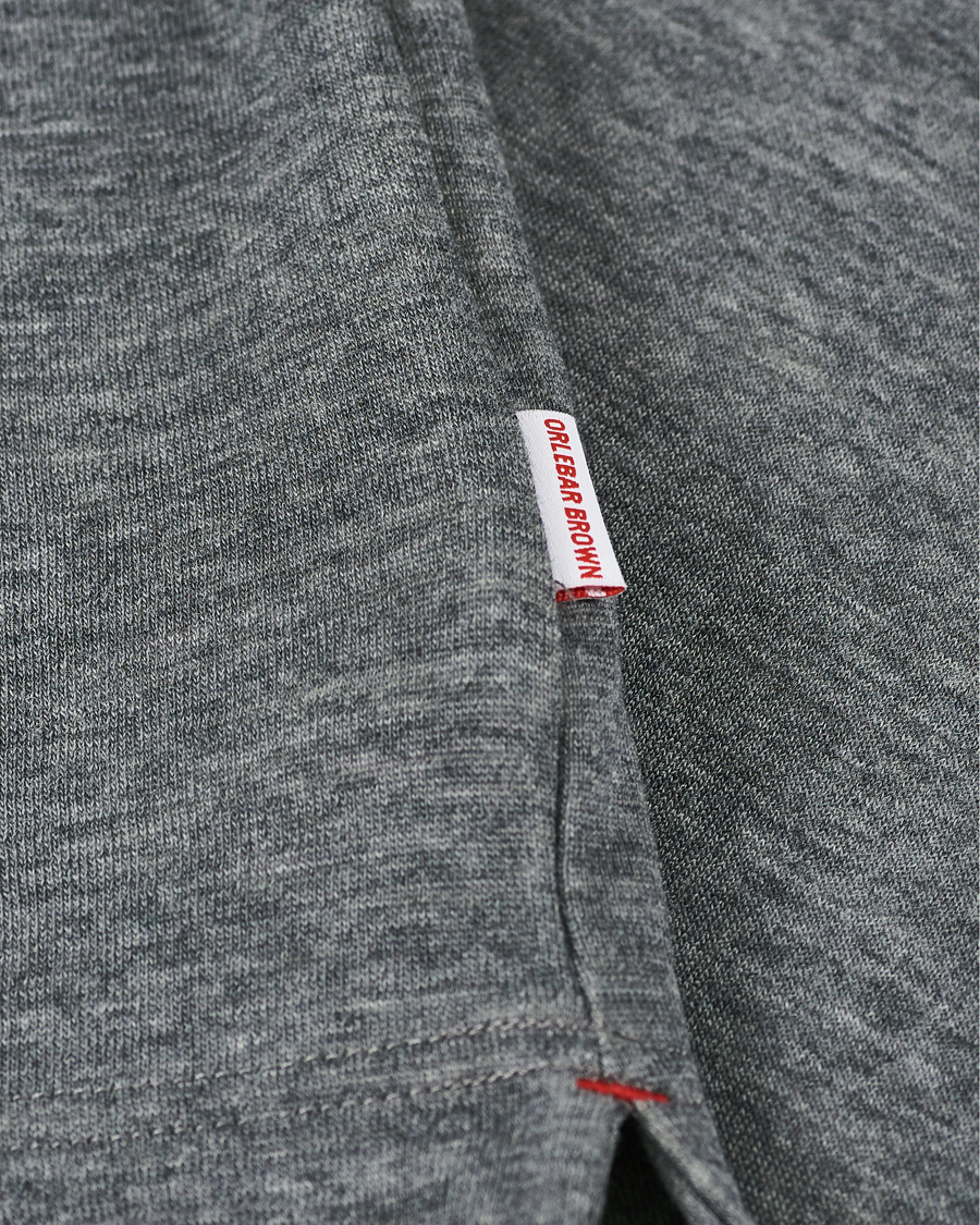 Men | Sweaters & Knitwear | Orlebar Brown | Neilson Double Face Merino Half Zip Storm Grey