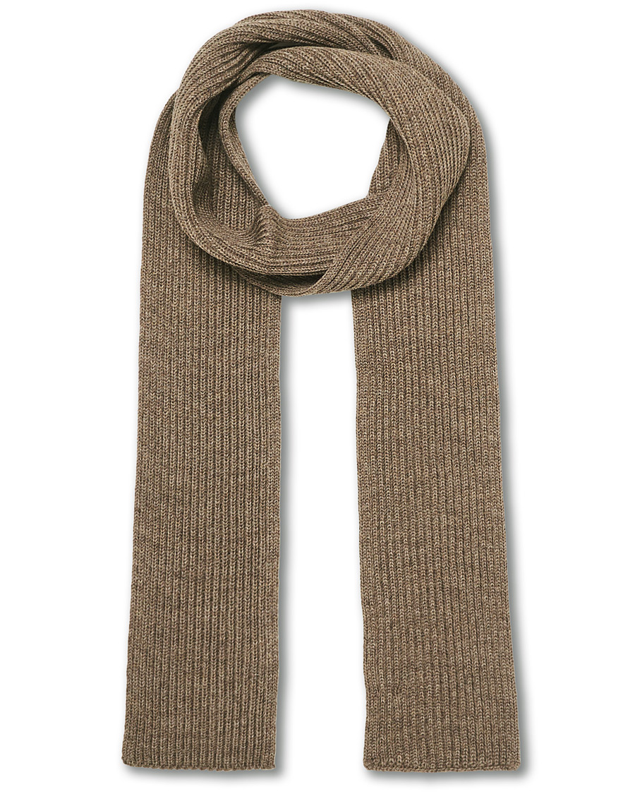 Men | Andersen-Andersen Merino Wool Scarf Natural Taupe | Andersen-Andersen | Merino Wool Scarf Natural Taupe