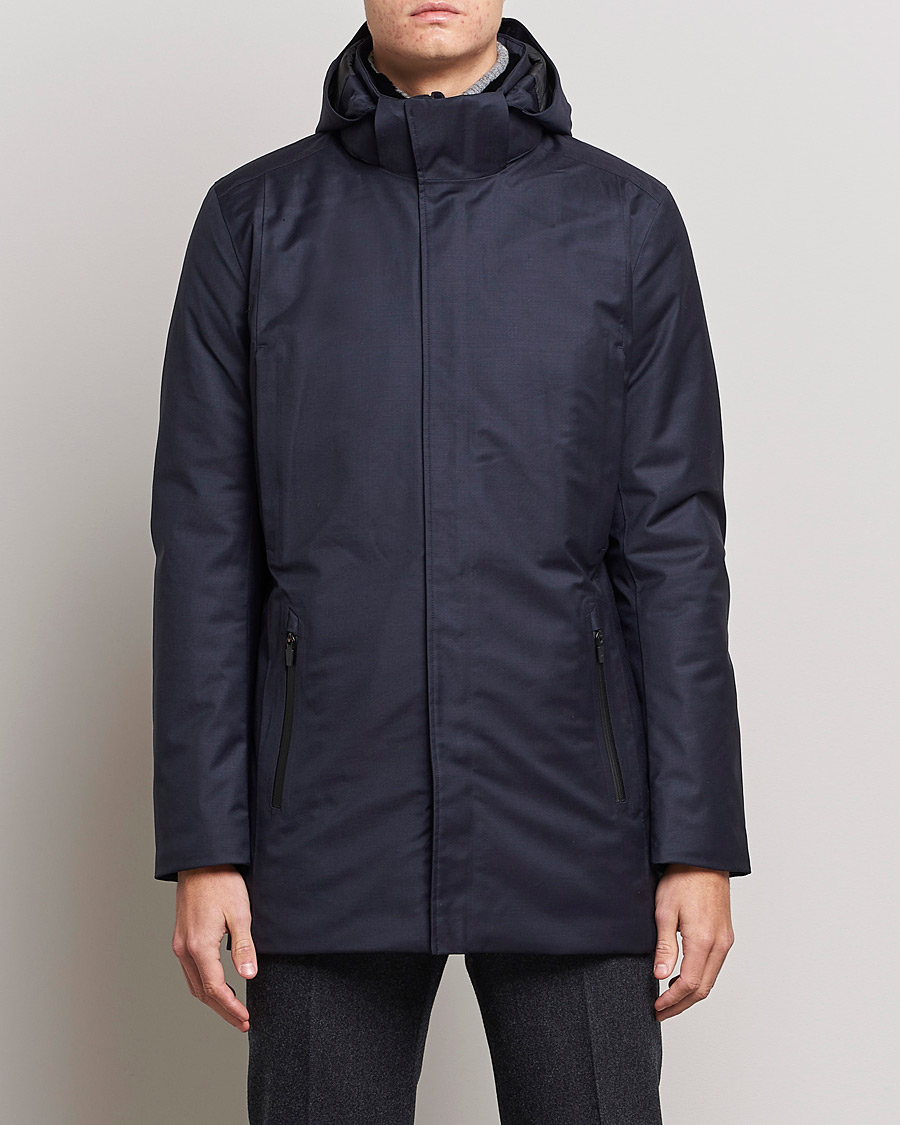 Men | Winter jackets | UBR | Regulator Parka Savile Dark Navy Wool