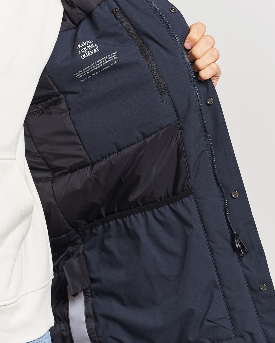 Men | Coats & Jackets | Scandinavian Edition | Loft Waterproof Padded Coat Midnight Blue