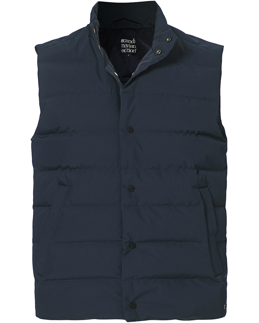 Men | Coats & Jackets | Scandinavian Edition | Abel Down Waistcoat Midnight Blue