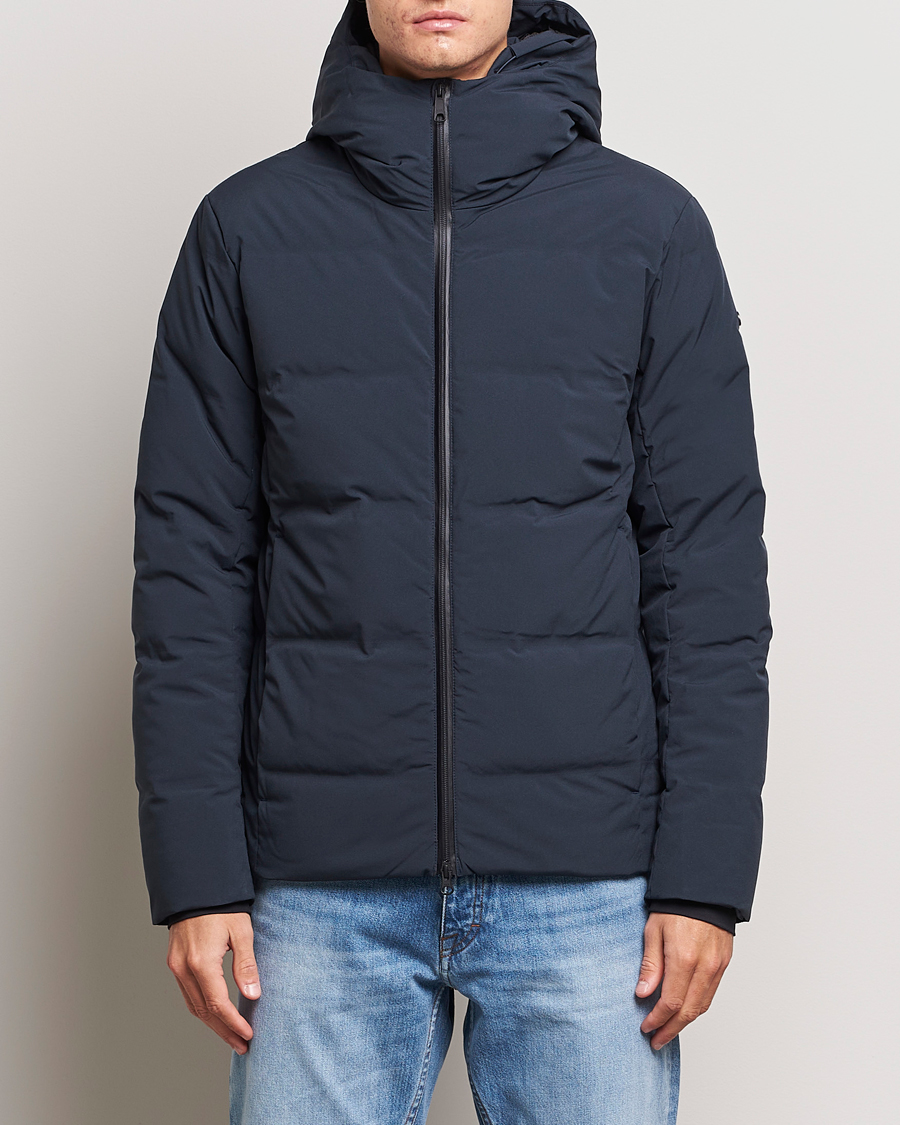 Men |  | Scandinavian Edition | Torrent Hooded Puffer Jacket Midnight Blue
