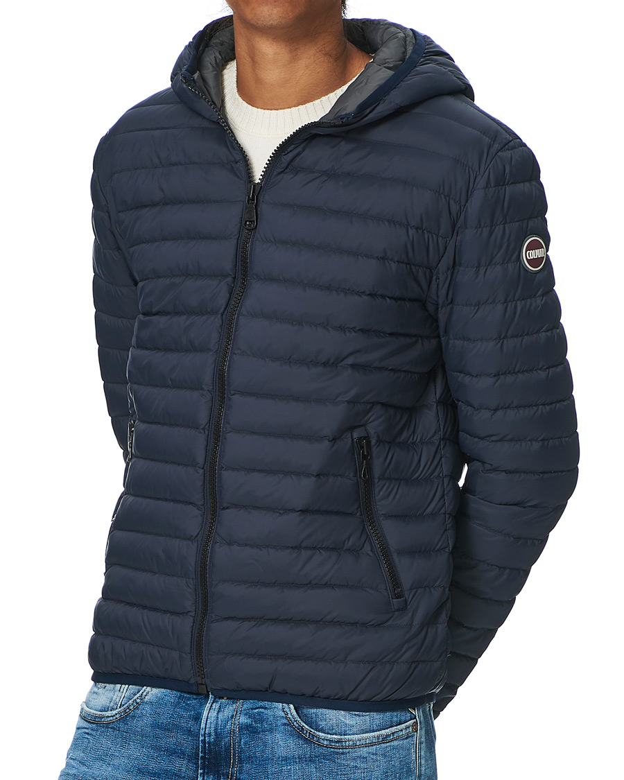 Men | Coats & Jackets | Colmar | Repunk Lightweight Down Hooded Jacket Navy