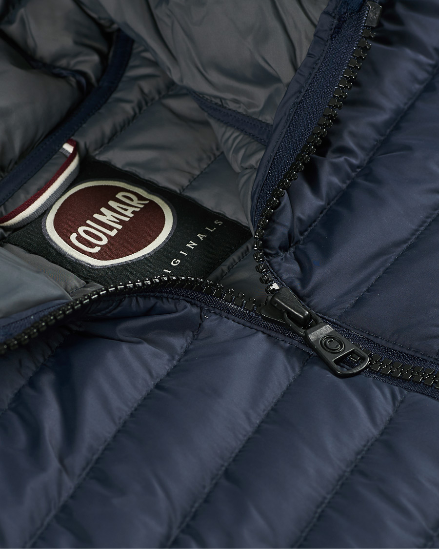 Men | Coats & Jackets | Colmar | Repunk Lightweight Down Hooded Jacket Navy