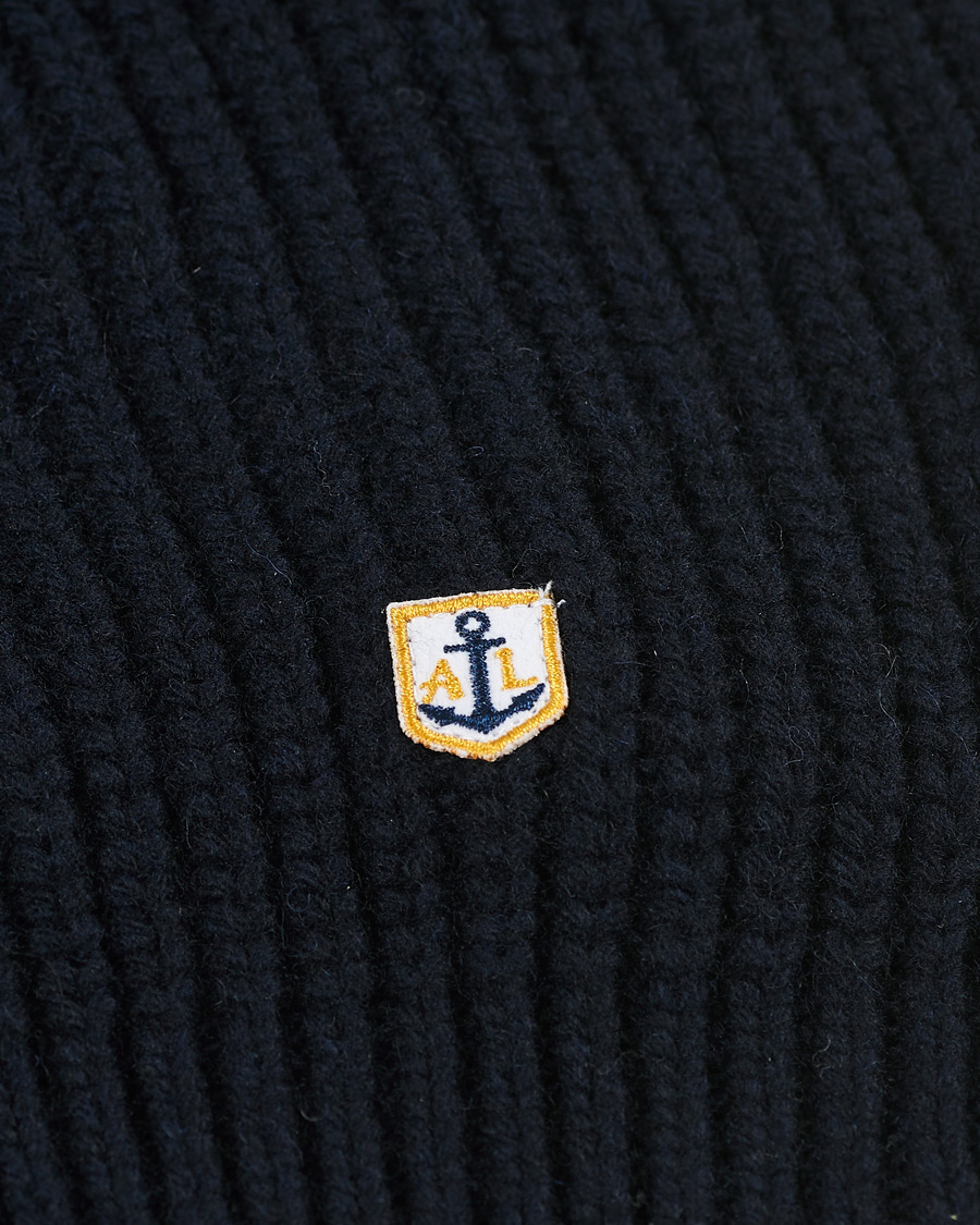 Men | Sweaters & Knitwear | Armor-lux | Ribbed Zip Sweater Navy